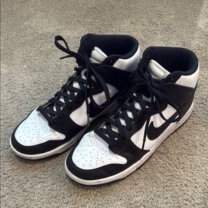 Nike High-Top Panda Dunk Sneakers